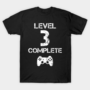 Level 3 Complete T-Shirt - Celebrate 3rd Wedding - Gift T-Shirt